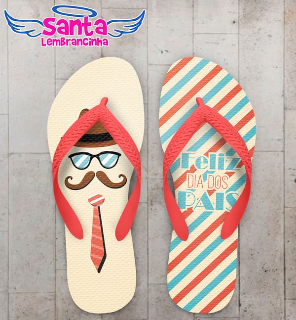 Chinelo Personalizado Dia dos Pais COD 6682