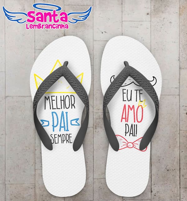 Chinelo Personalizado Dia dos Pais Corporativo COD 6679