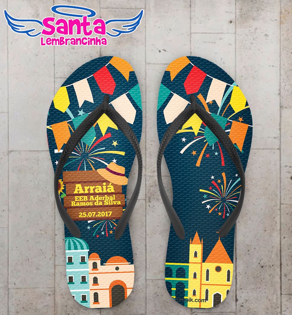 Chinelo Personalizado Festa Junina COD 6560
