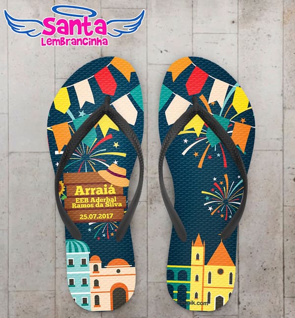 Chinelo Personalizado Festa Junina COD 6560