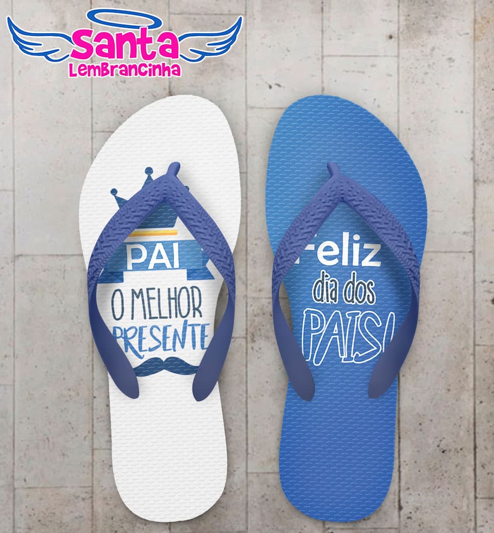 Chinelo Personalizado Dia dos Pais Coroa COD 6683