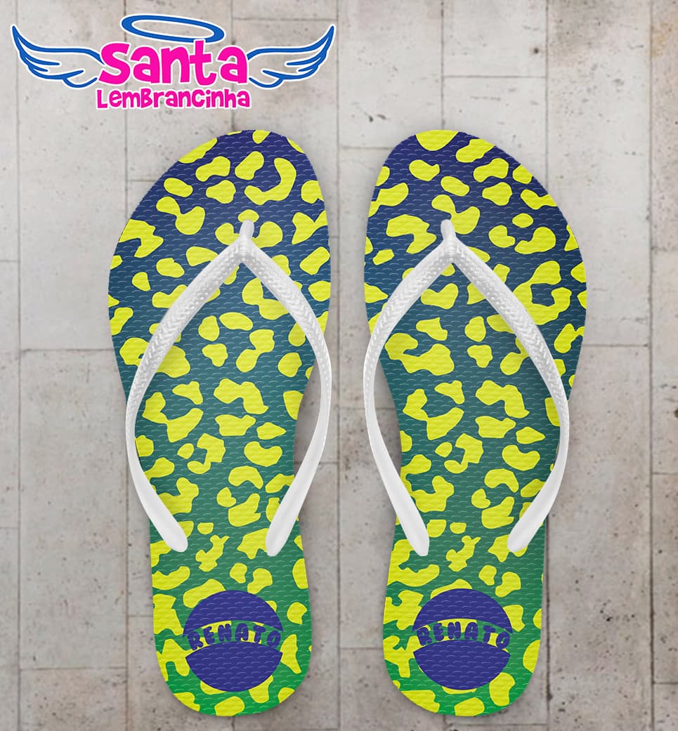 Chinelo Copa Do Mundo Onça Personalizado COD 6902