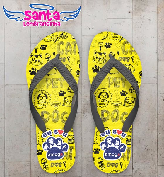 Chinelo Personalizado de Cachorros COD 6789