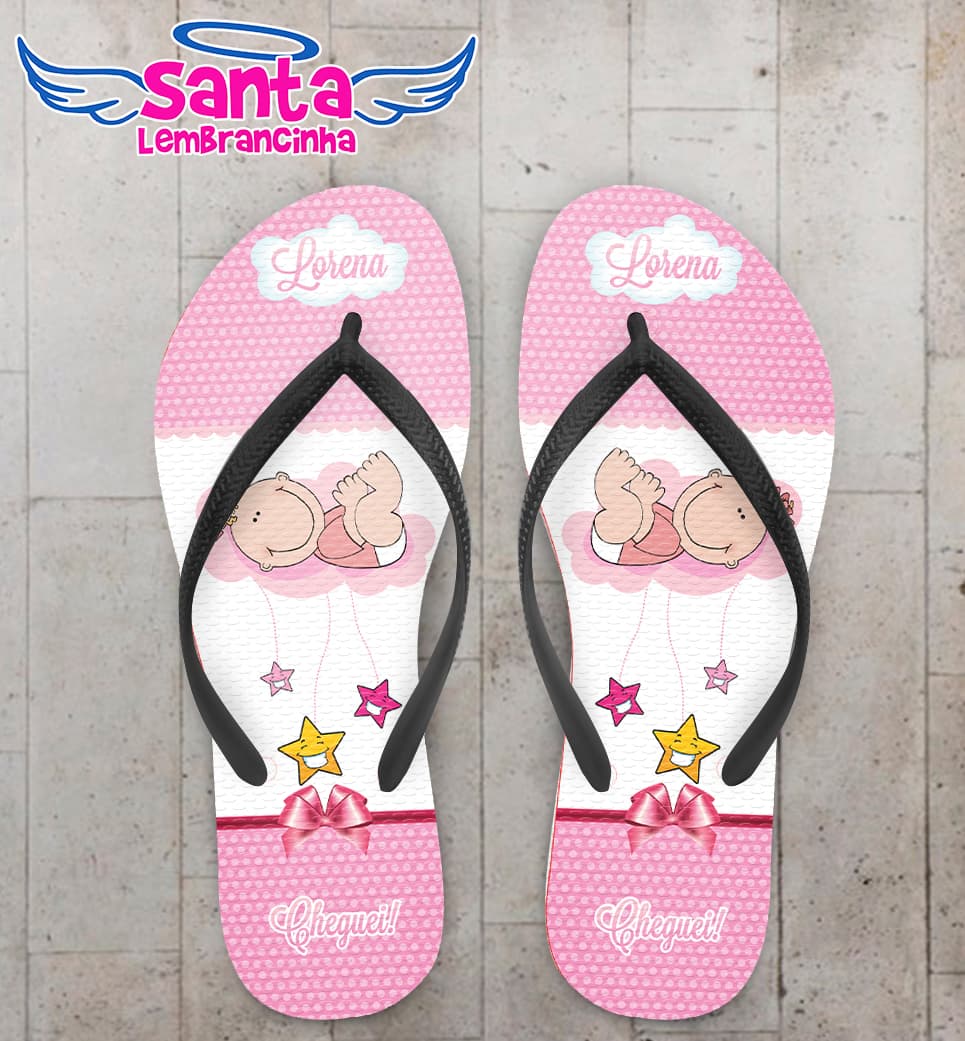 Chinelo Personalizado Infantil Baby COD 6802