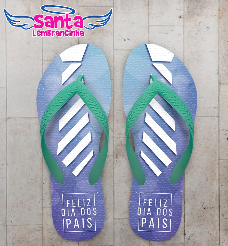 Chinelo Personalizado Dia dos Pais com Gravata COD 6922