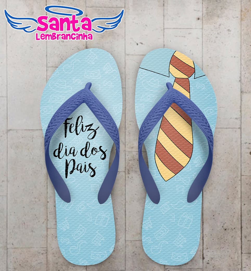 Chinelo Personalizado Dia dos Pais com Gravata COD 6940