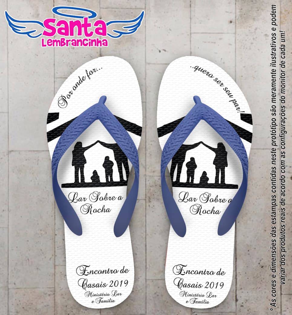 Chinelo Personalizado Encontro de Casais COD 6880
