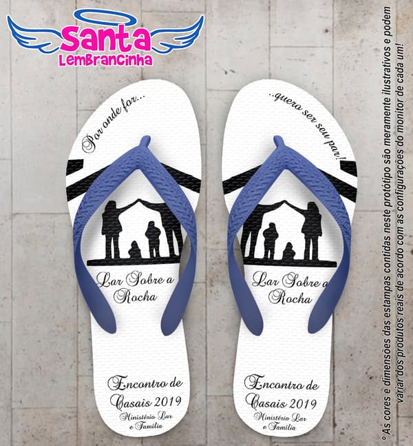 Chinelo Personalizado Encontro de Casais COD 6880