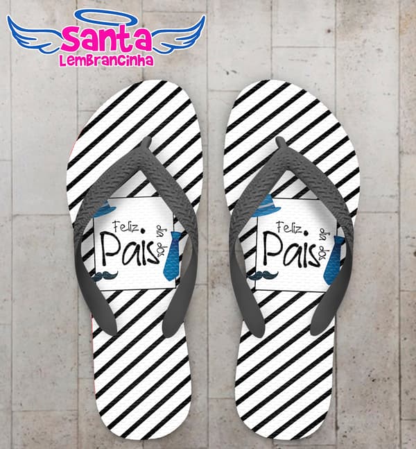 Chinelo Personalizado Dia dos Pais Listrado COD 6921