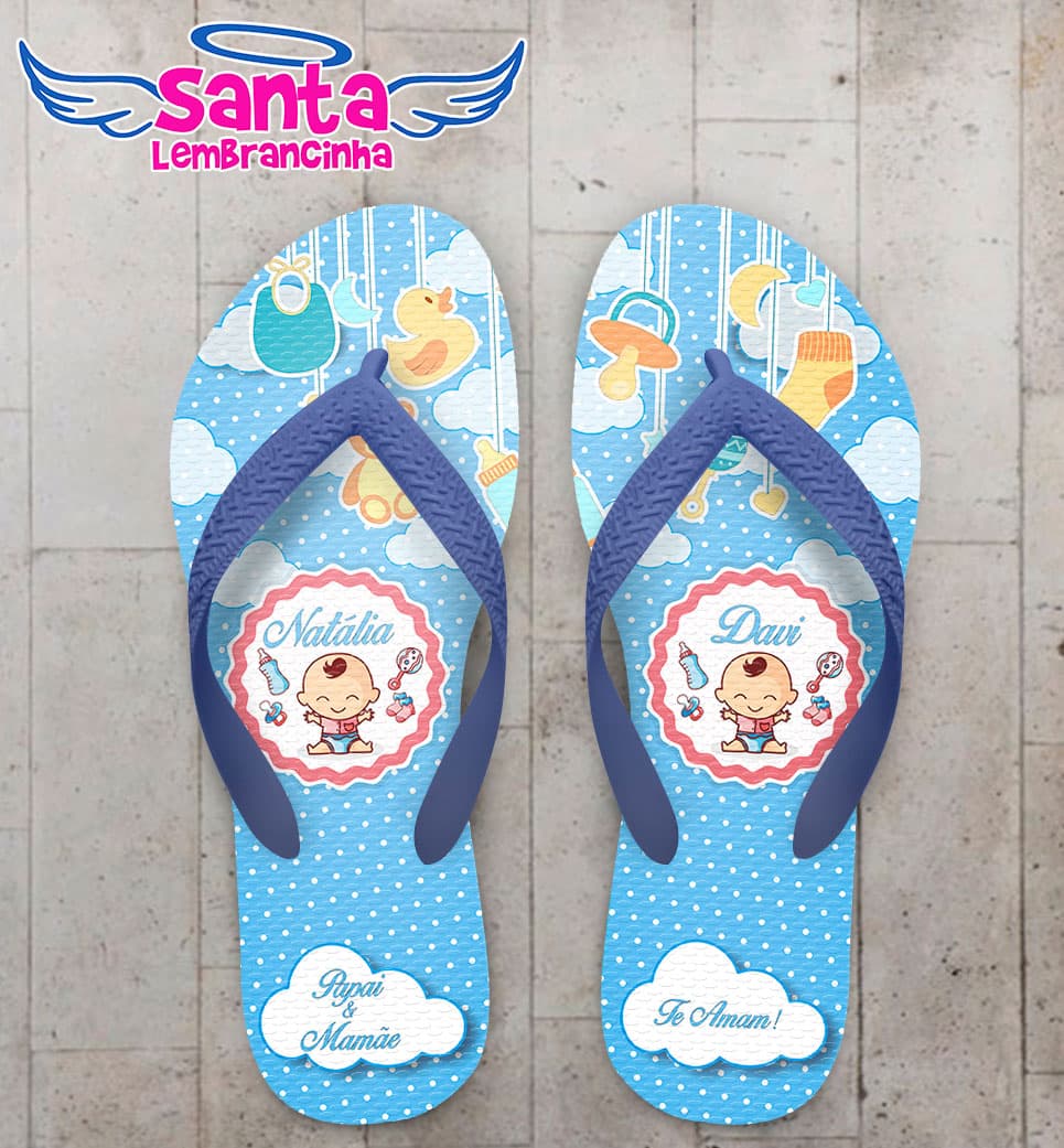 Chinelo Personalizado Infantil Baby COD 6784