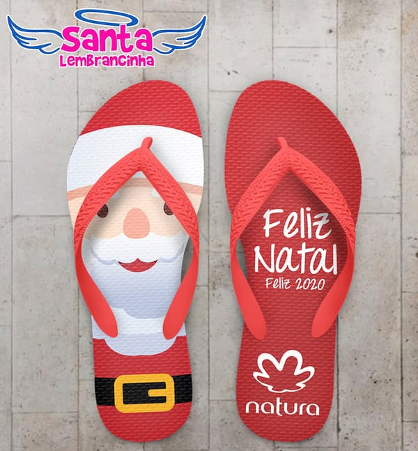 Chinelo Personalizado Natal COD 7825