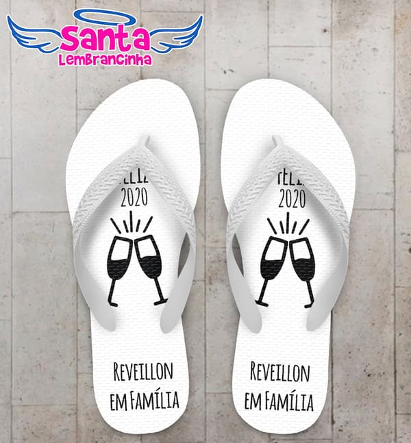 Chinelo Personalizado Ano Novo COD 7838
