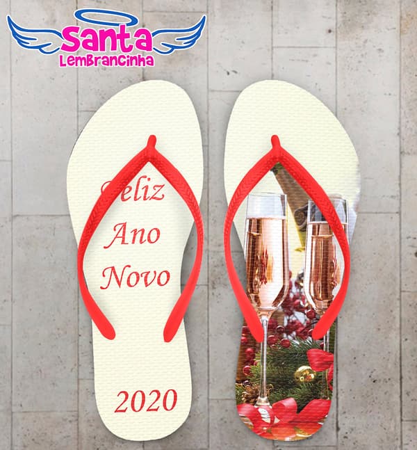 Chinelo Personalizado Ano Novo COD 7836