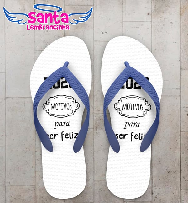 Chinelo Personalizado Ano Novo COD 7837