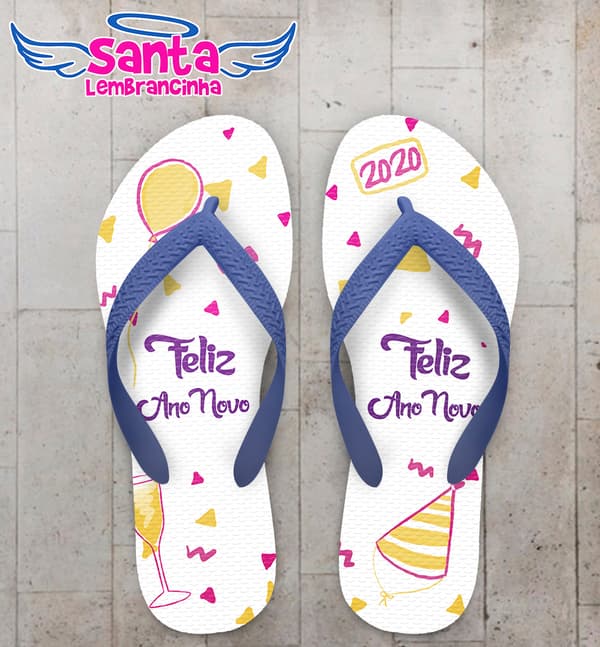 Chinelo Personalizado Ano Novo COD 7834