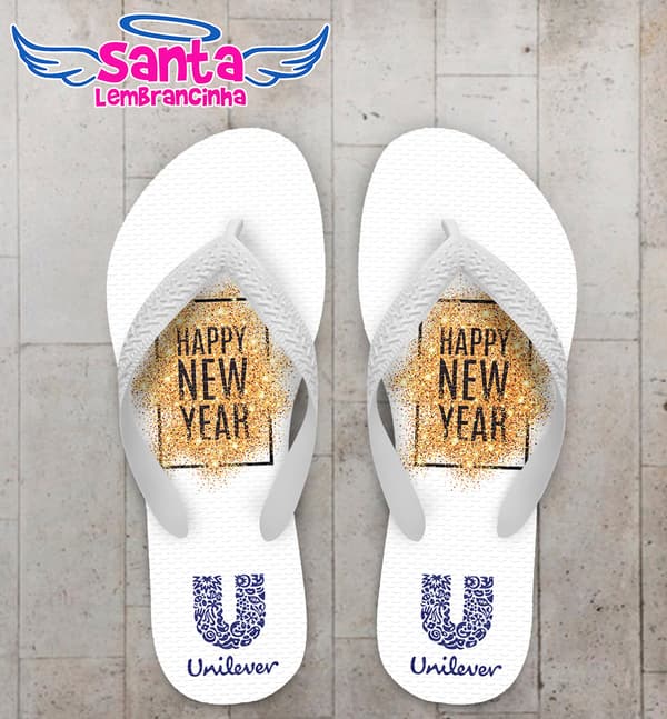 Chinelo Personalizado Ano Novo COD 7835