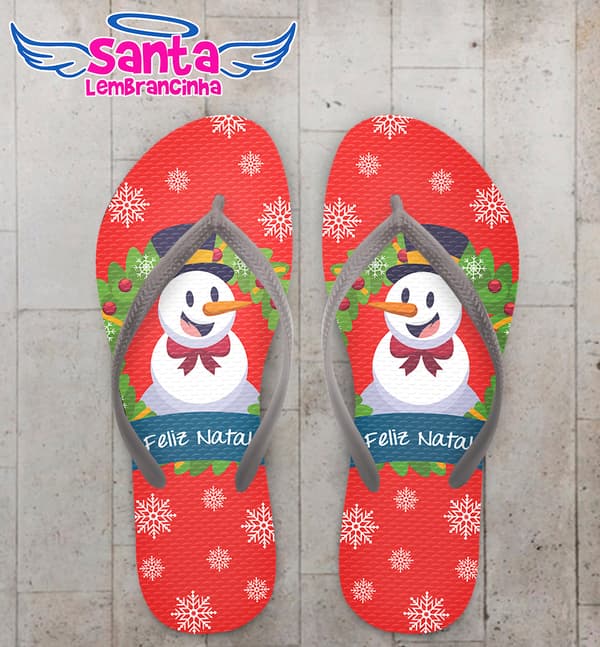 Chinelo Personalizado Natal COD 7832
