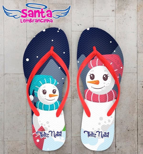 Chinelo Personalizado Natal COD 7818