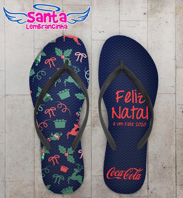 Chinelo Personalizado Natal COD 7827
