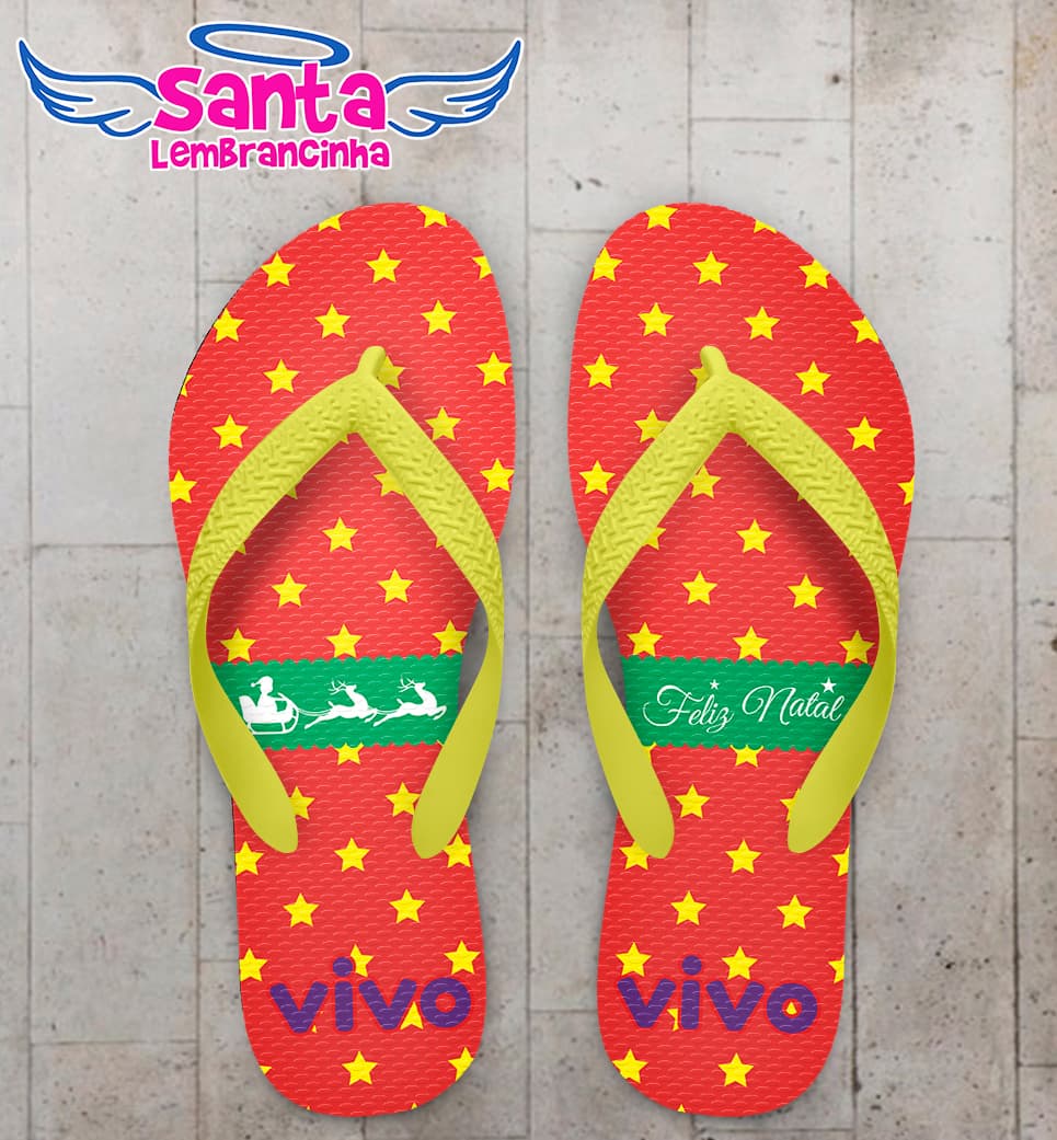 Chinelo Personalizado Natal COD 7830