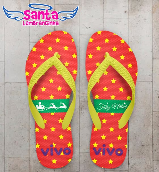 Chinelo Personalizado Natal COD 7830