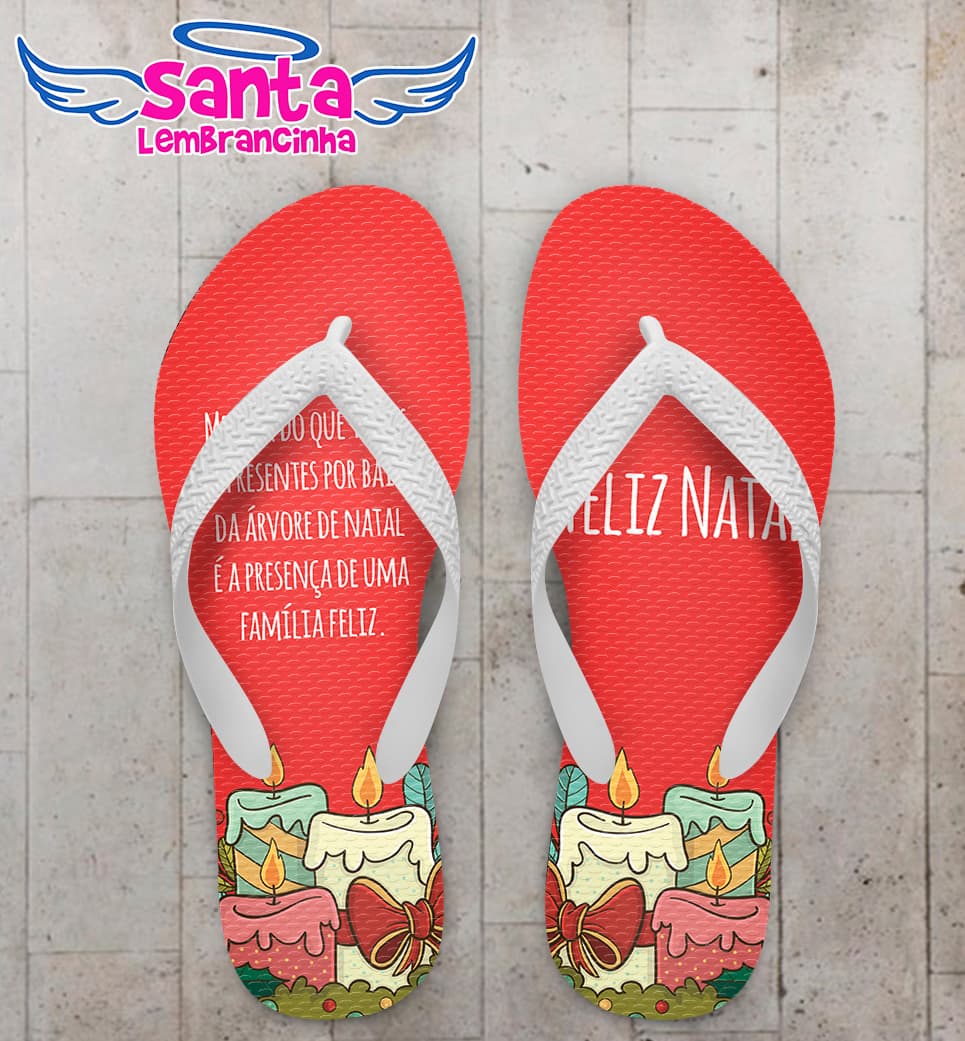 Chinelo Personalizado Natal COD 7831