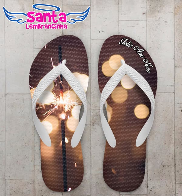 Chinelo Personalizado Ano Novo COD 7839
