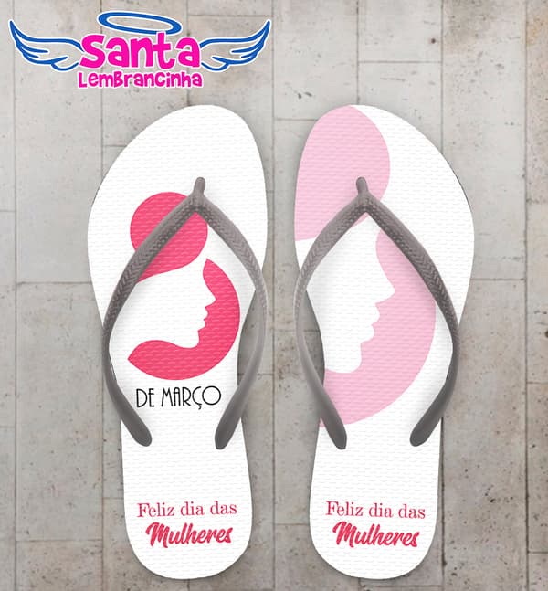Chinelo Dia da Mulher Personalizado COD 9141