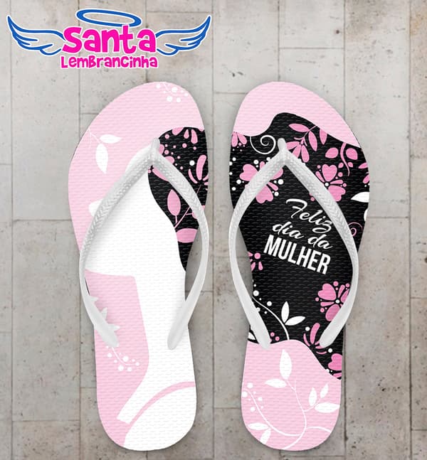 Chinelo Dia da Mulher Personalizado COD 9147