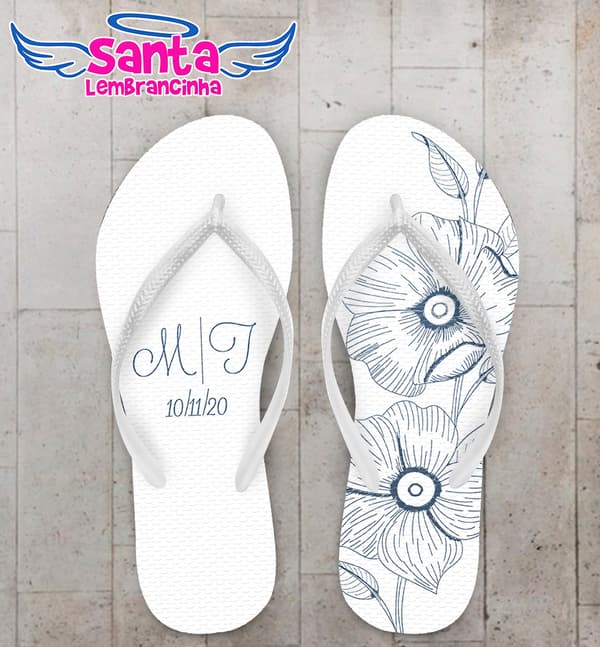 Chinelo Casamento Personalizado COD 9261