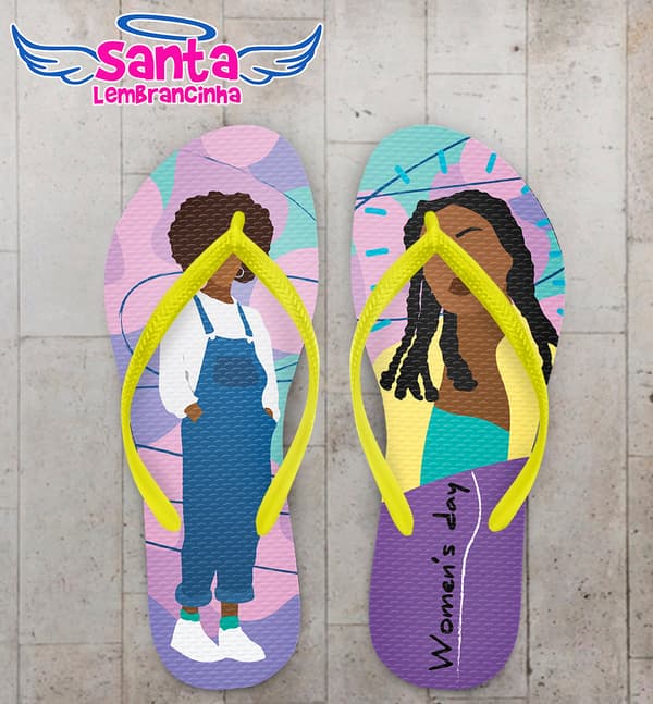 Chinelo Dia da Mulher Personalizado COD 9150