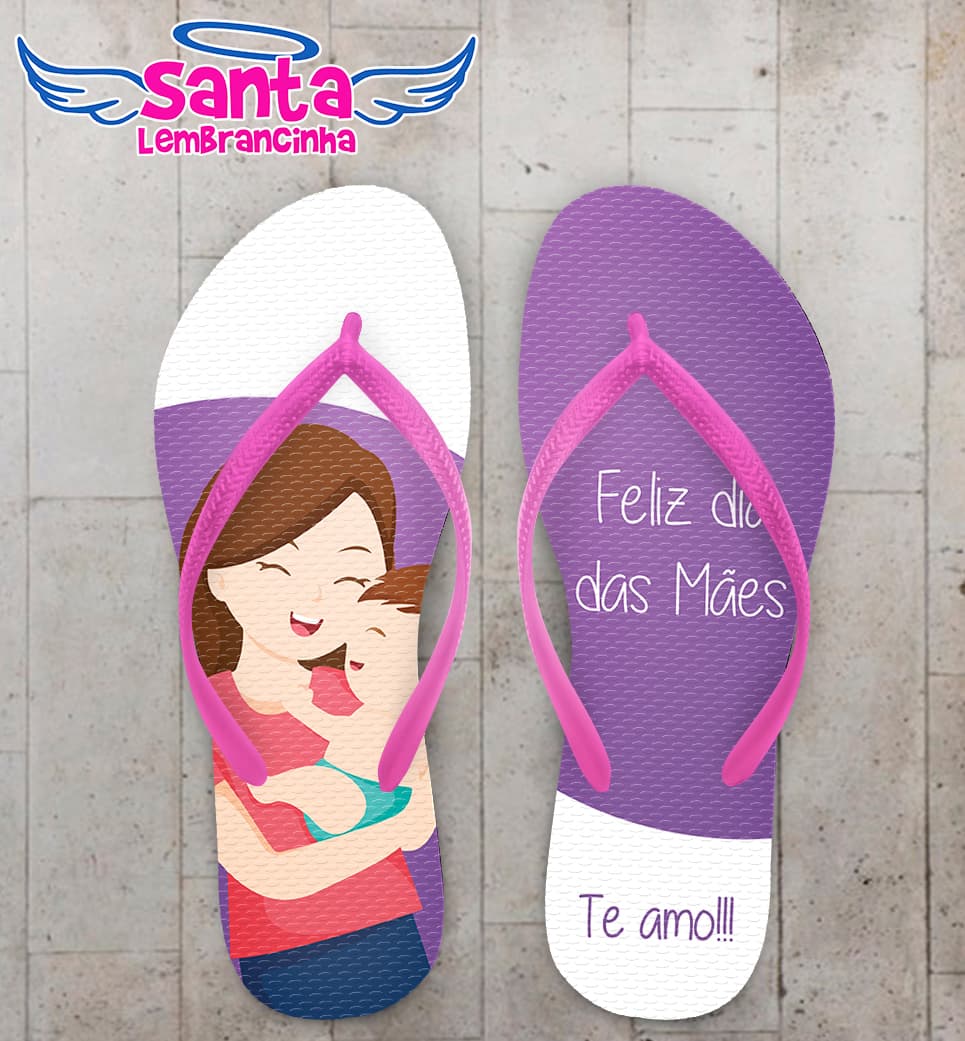 Chinelo Dia das Mães Personalizado COD 9196