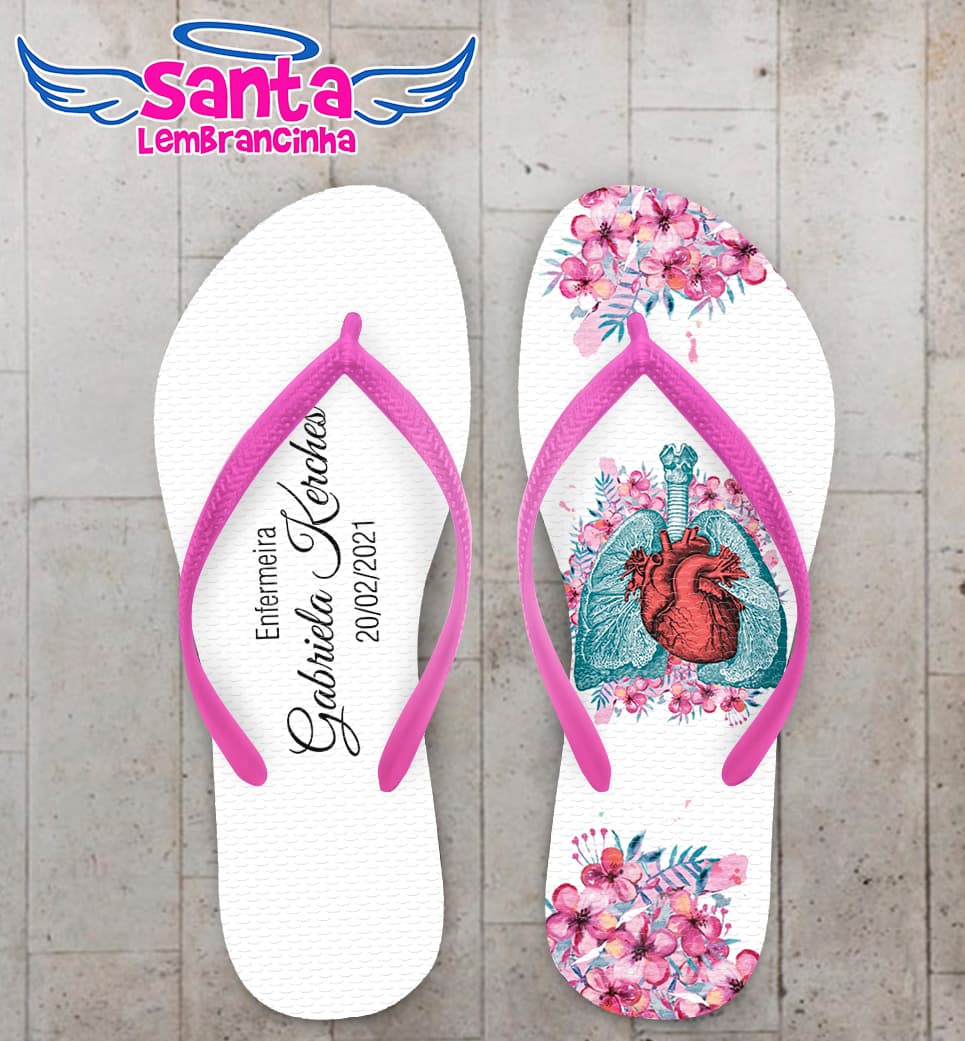 Chinelo Formatura Personalizado Enfermagem COD 9173