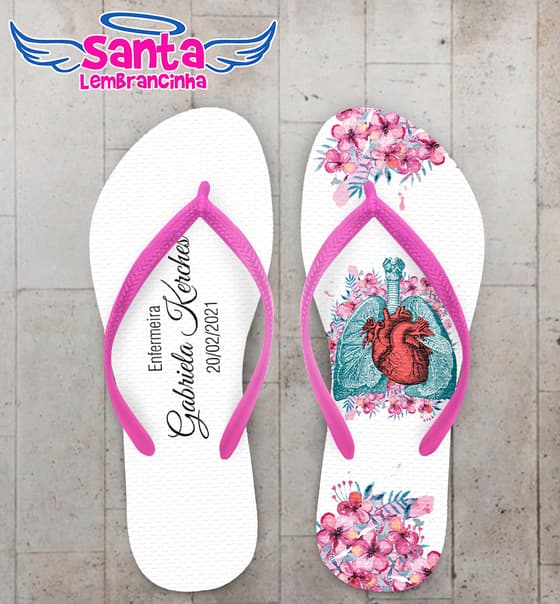 Chinelo Formatura Personalizado Enfermagem COD 9173