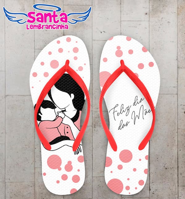 Chinelo Dia das Mães Personalizado COD 9206