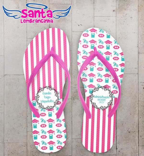 Chinelo Formatura Personalizado Administração COD 9169