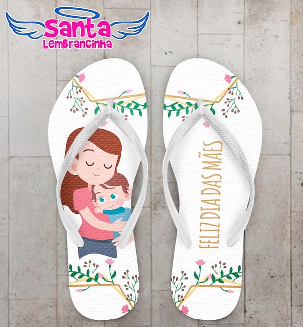 Chinelo Dia das Mães Personalizado COD 9198