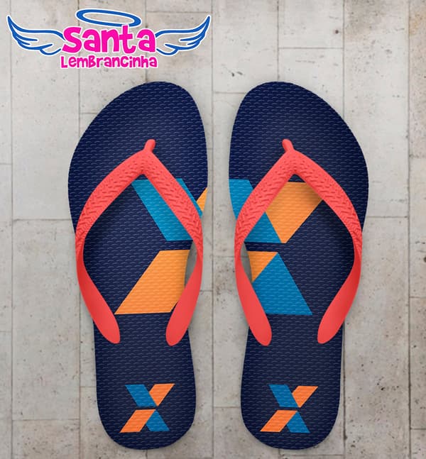 Chinelo Personalizado Corporativo Caixa Econômica COD 9077