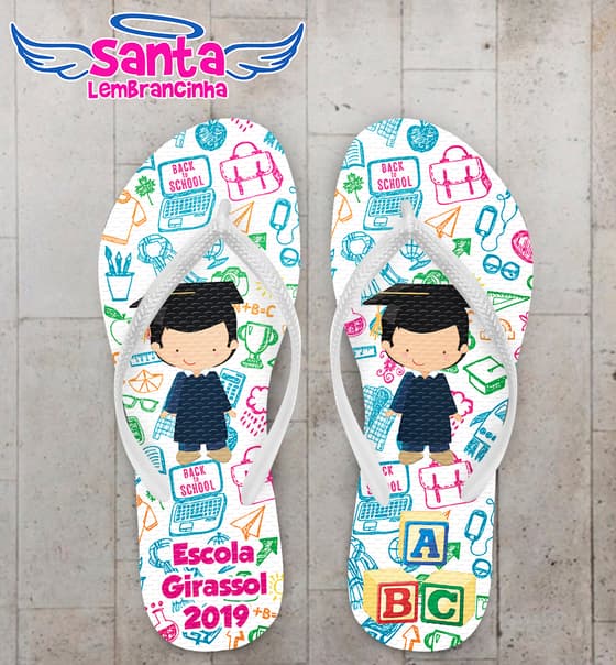 Chinelo Personalizado Formatura ABC COD 9082