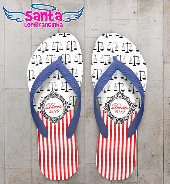 Chinelo Personalizado Formatura Direito COD 9086