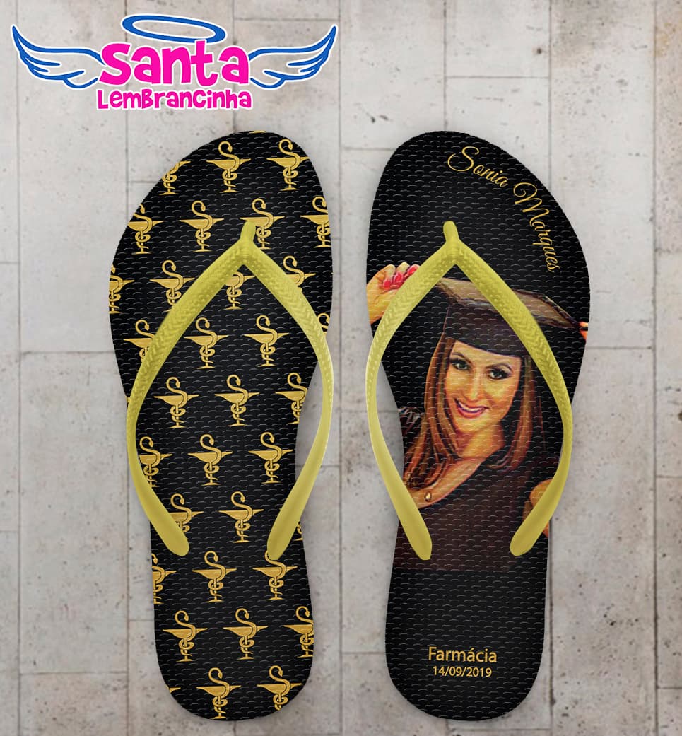 Chinelo Personalizado Formatura Farmácia COD 9088