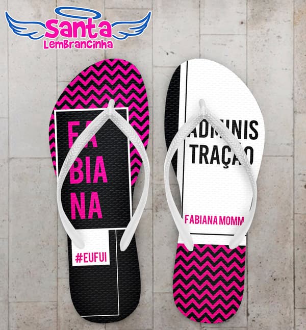 Chinelo Formatura Administração Personalizado Chevron COD 9422