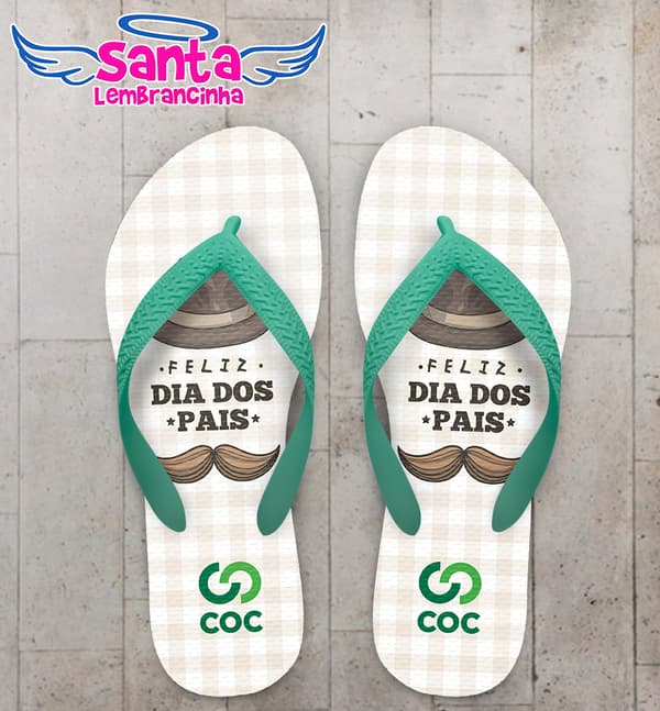 Chinelo Dia dos Pais COC Personalizado COD 9449
