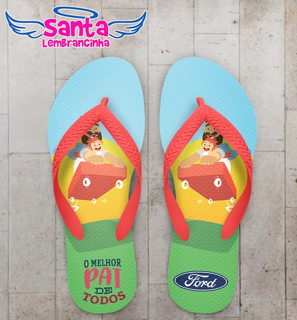 Chinelo Dia dos Pais Empresa Ford Personalizado COD 9454