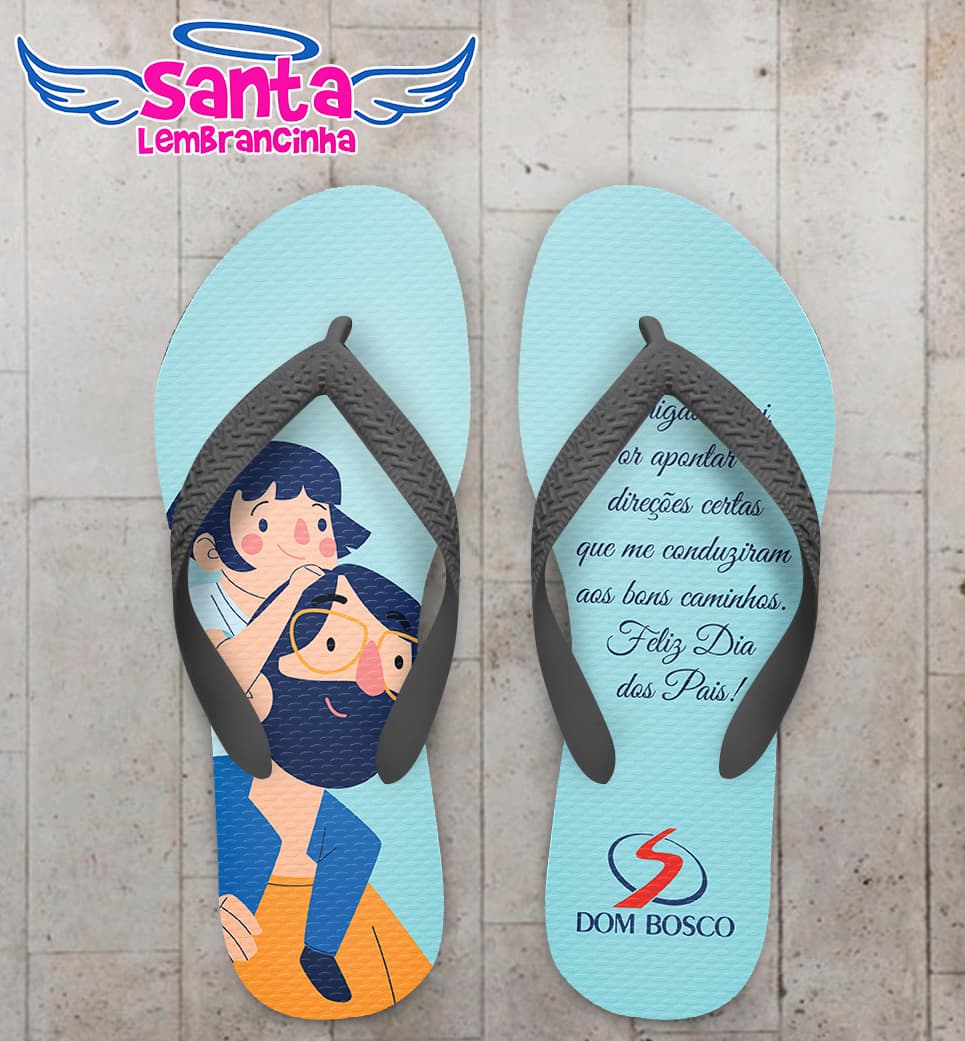 Chinelo Dia dos Pais Escola Dom Bosco Personalizado COD 9453