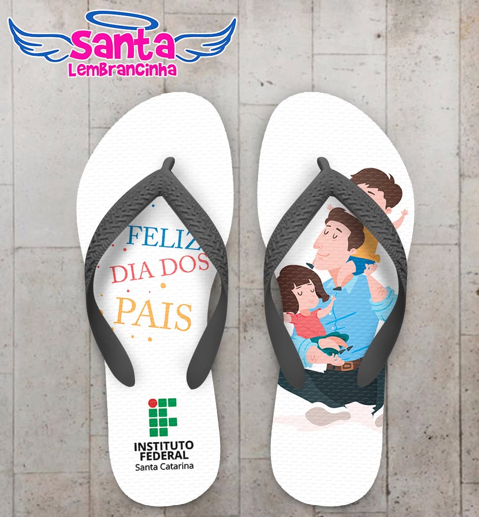 Chinelo Dia dos Pais IFSC Personalizado COD 9456