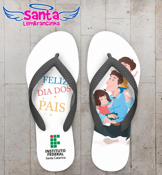 Chinelo Dia dos Pais IFSC Personalizado COD 9456