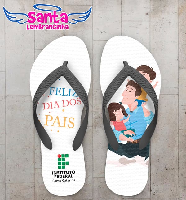 Chinelo Dia dos Pais IFSC Personalizado COD 9456