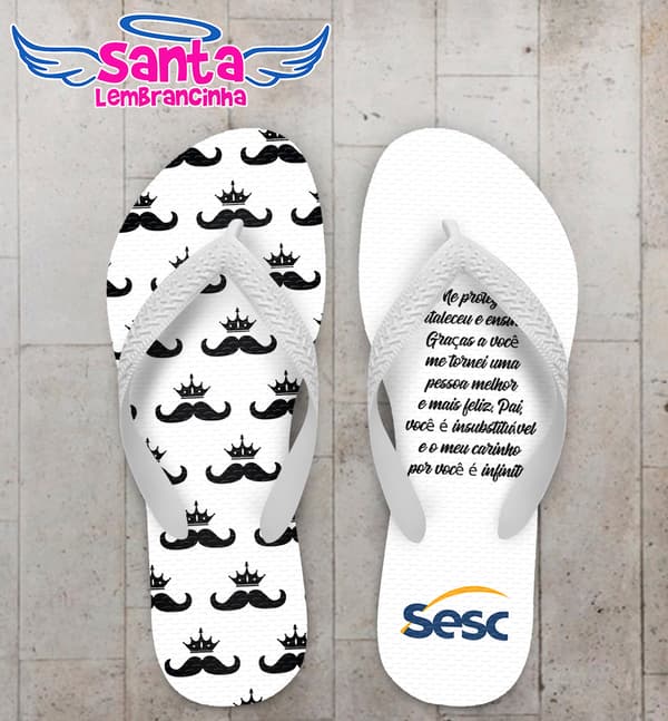 Chinelo Dia dos Pais SESC Personalizado COD 9458