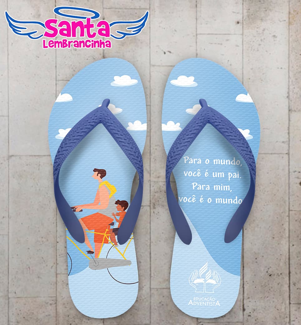 Chinelo Dia dos Pais Escola Adventista Personalizado COD 9450